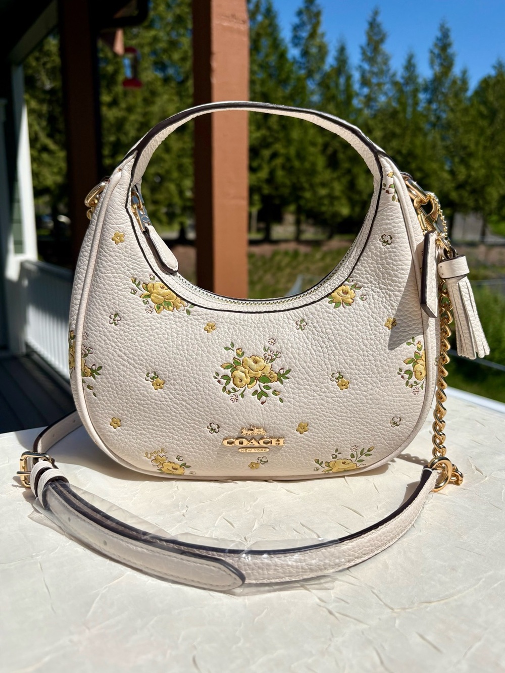 NEW Carmen Crossbody Bag With Floral Bouquet Print CAK90